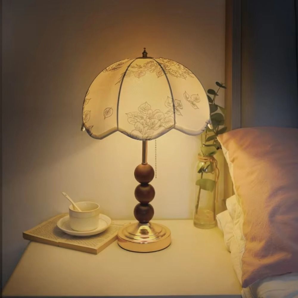 Retro  Vintage Fabric Table Lamp