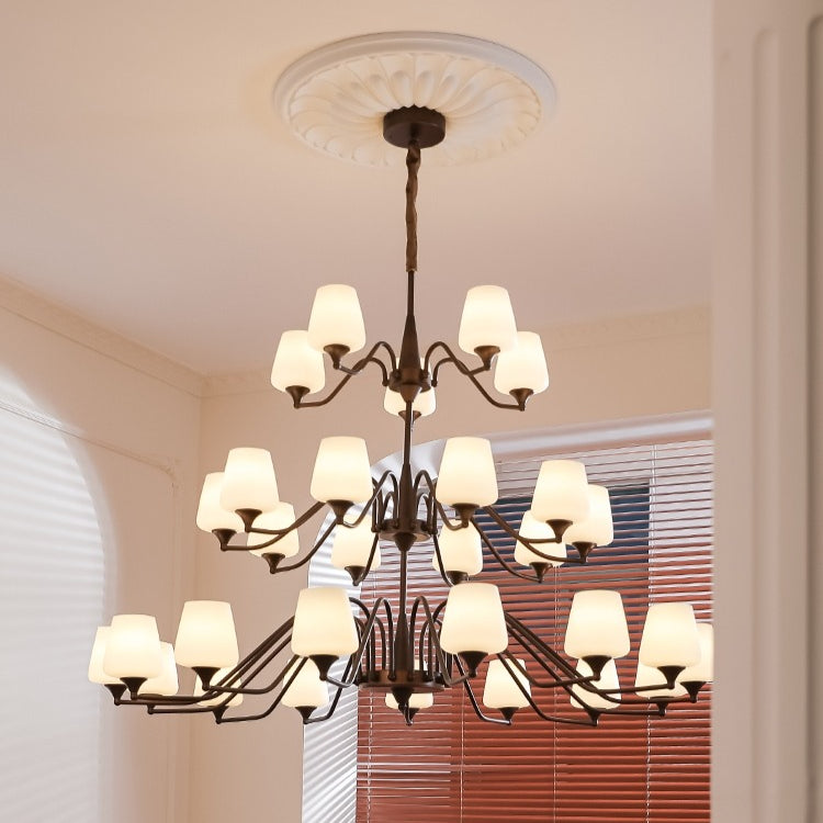 Vintage American Loft High Ceiling Chandelier
