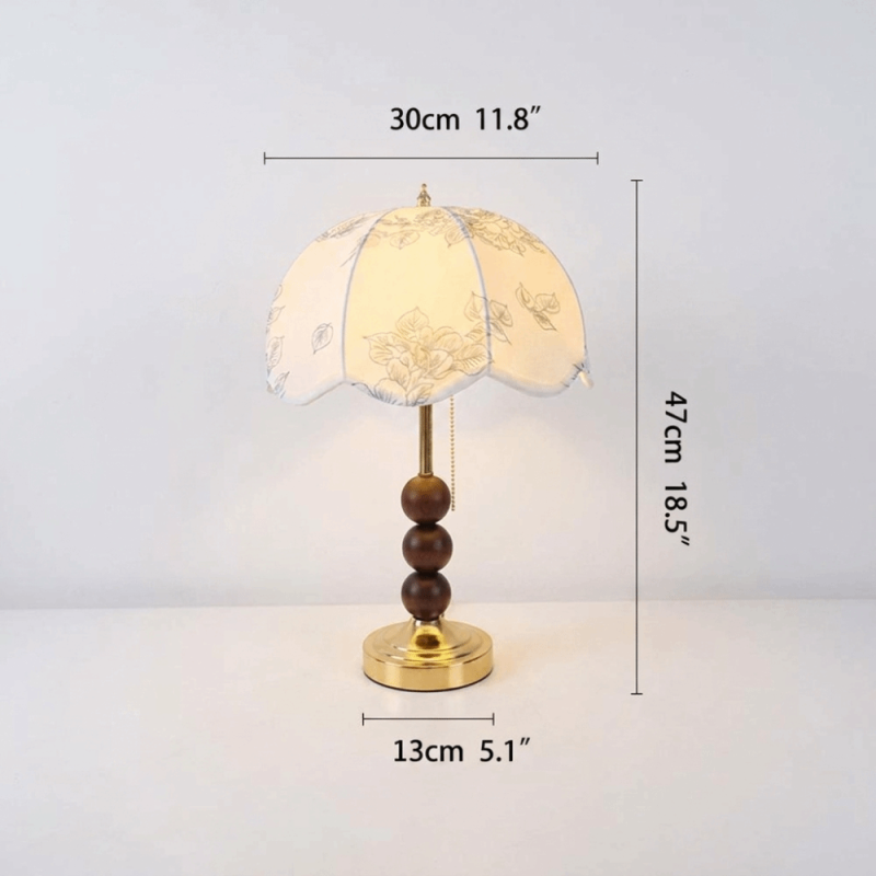 Retro  Vintage Fabric Table Lamp