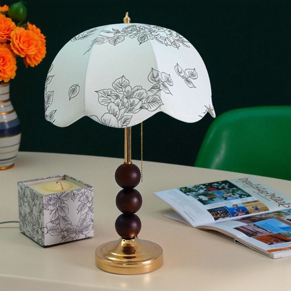 Retro  Vintage Fabric Table Lamp