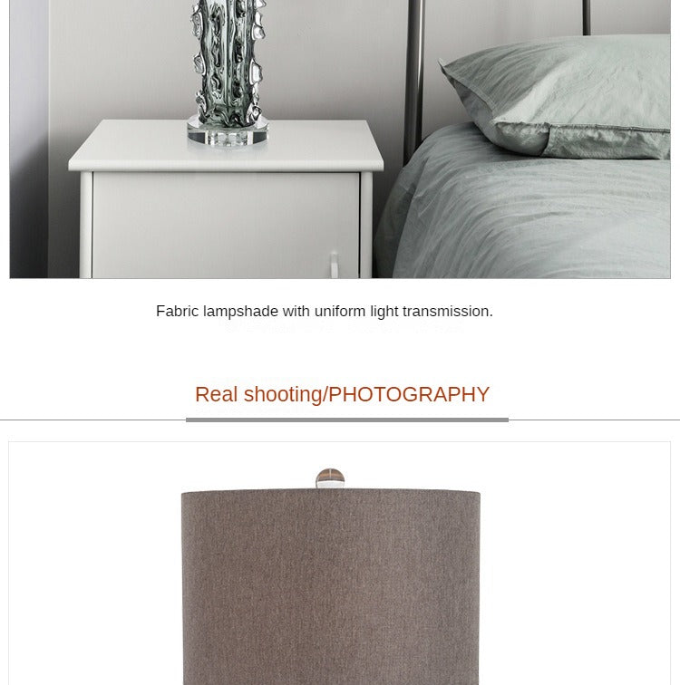 Modern Colored Glaze Bedside Table Lamp