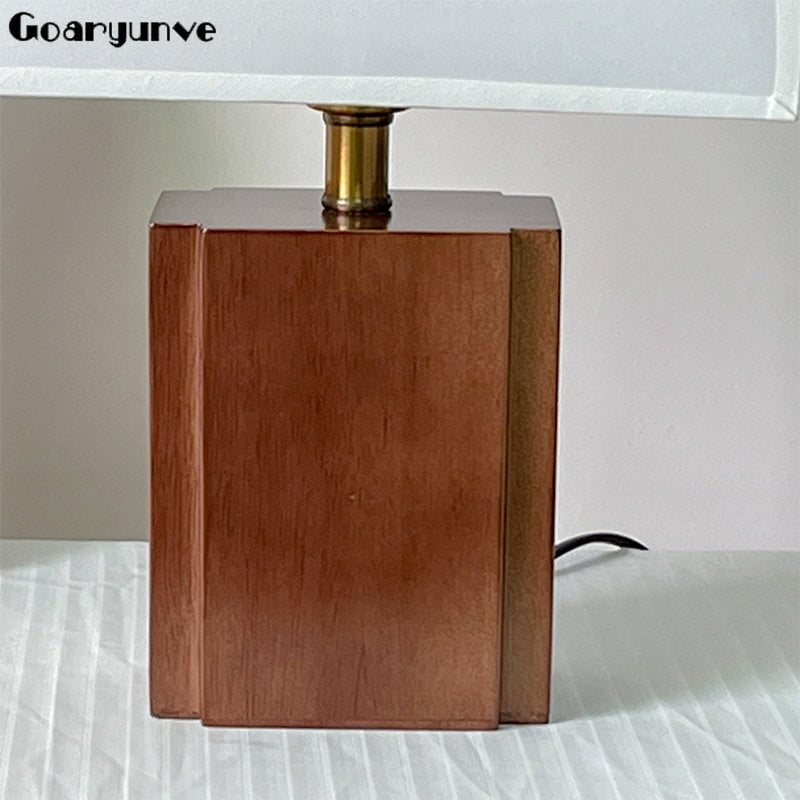 Retro Wood Fabric Nordic Table Lamp