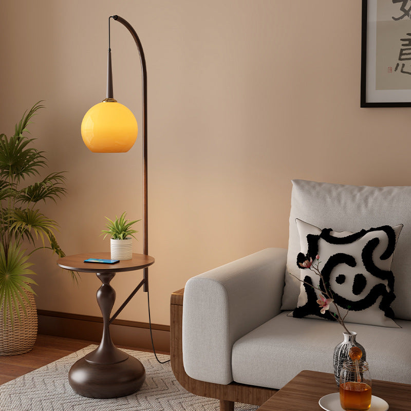 Retro Pomelo Fishing Floor Lamp