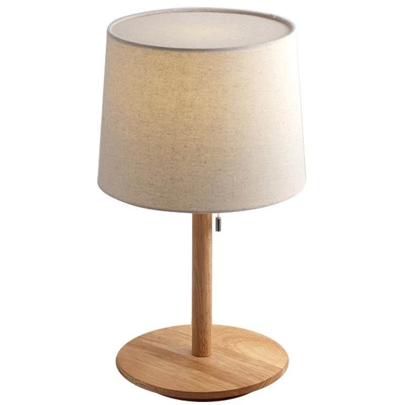 Rustic Dimmable Wood Table Lamp