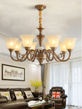 Antique Modern Elegant Copper Living Room Chandelier