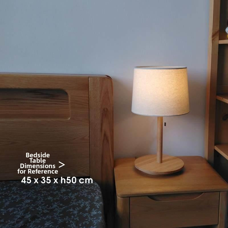 Rustic Dimmable Wood Table Lamp