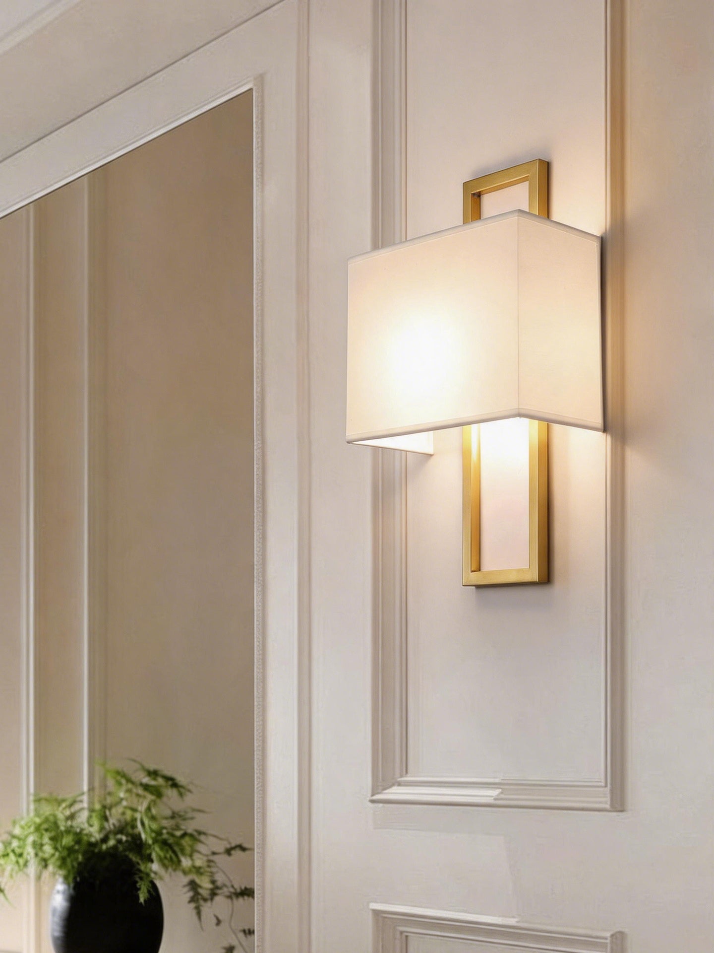 Sino-American Fabric Wall Light