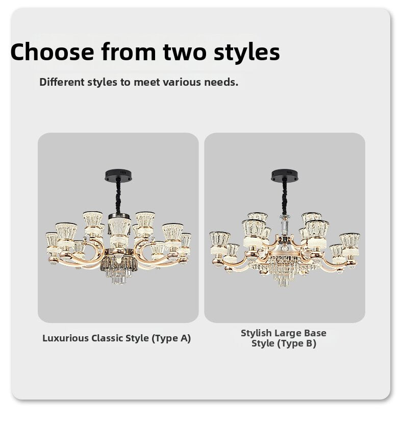 Luxury Crystal Living Chandelier