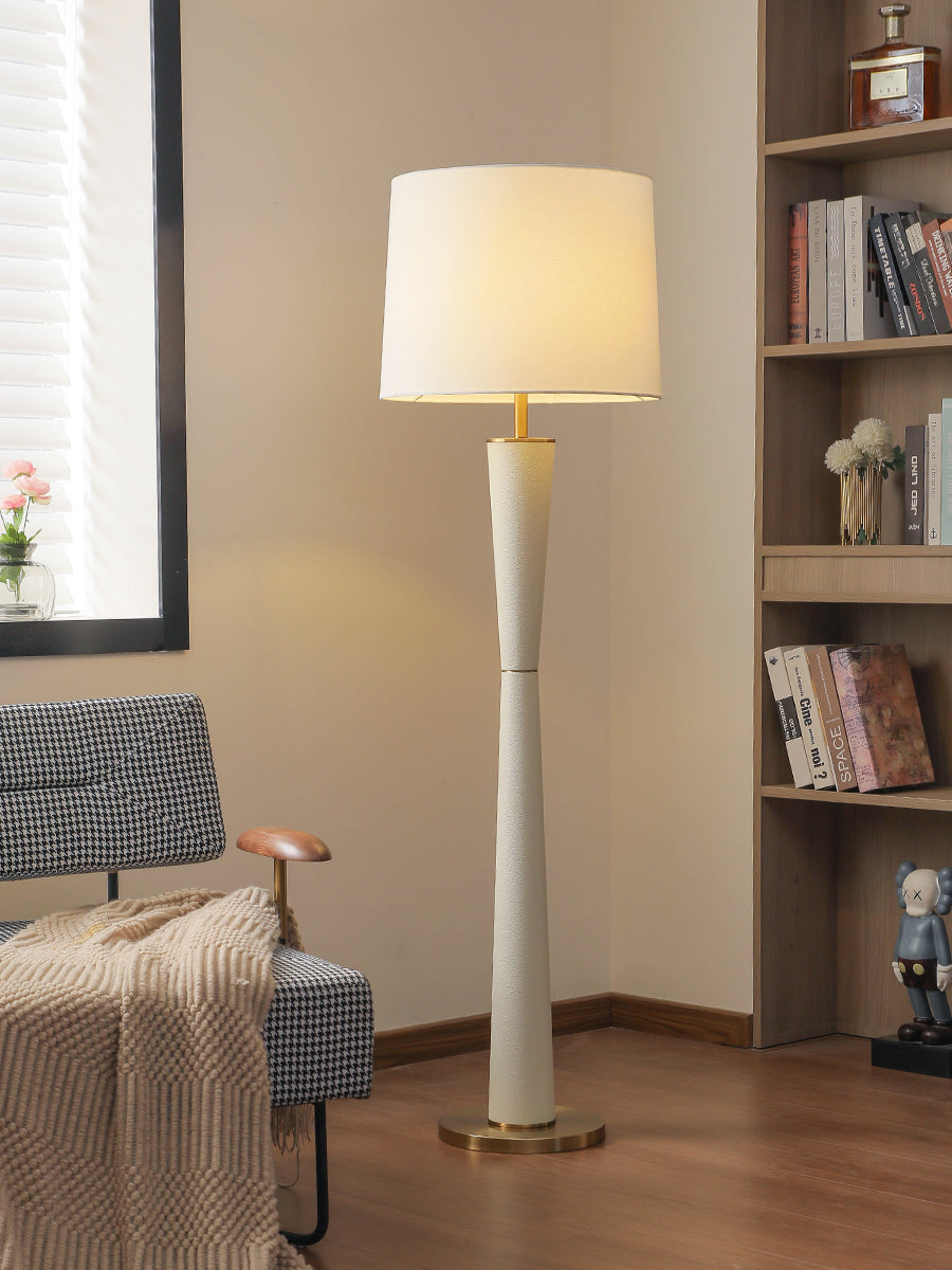 Minimalist Leather Reading Floor Lamp