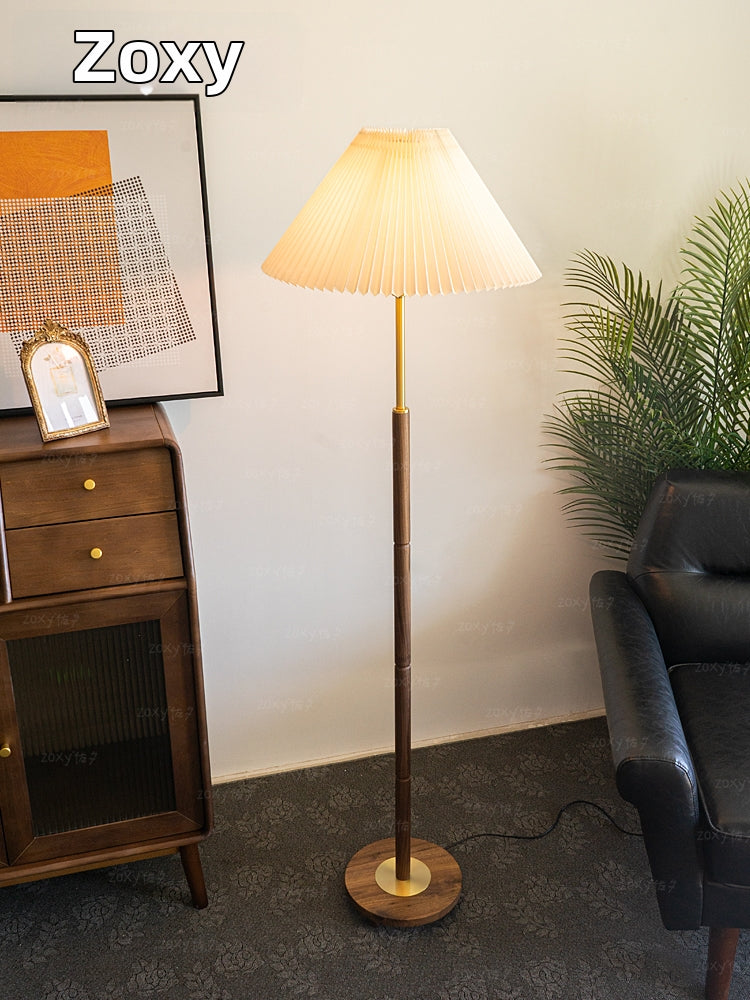 Retro Pleated Floor Lamp