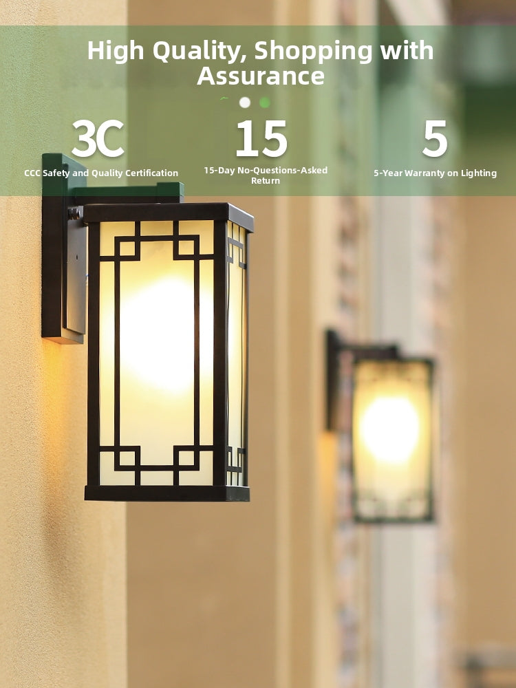 Waterproof Chinese Outdoor Wall Light
