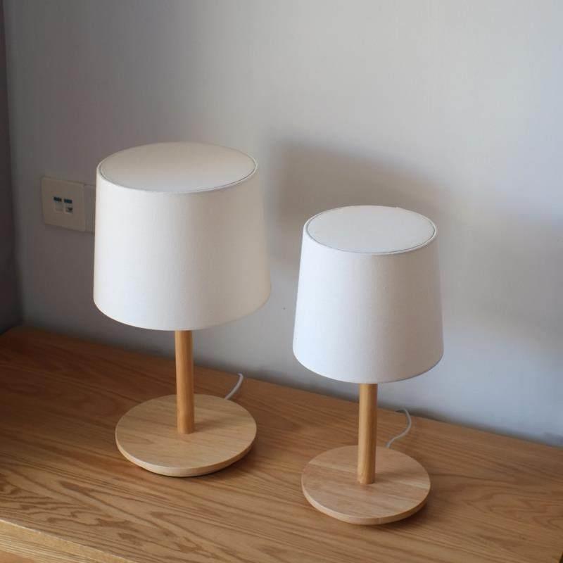 Rustic Dimmable Wood Table Lamp