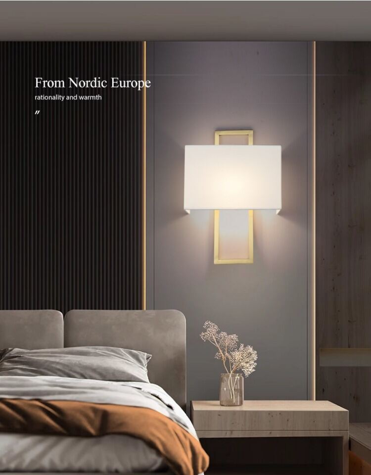 Sino-American Fabric Wall Light